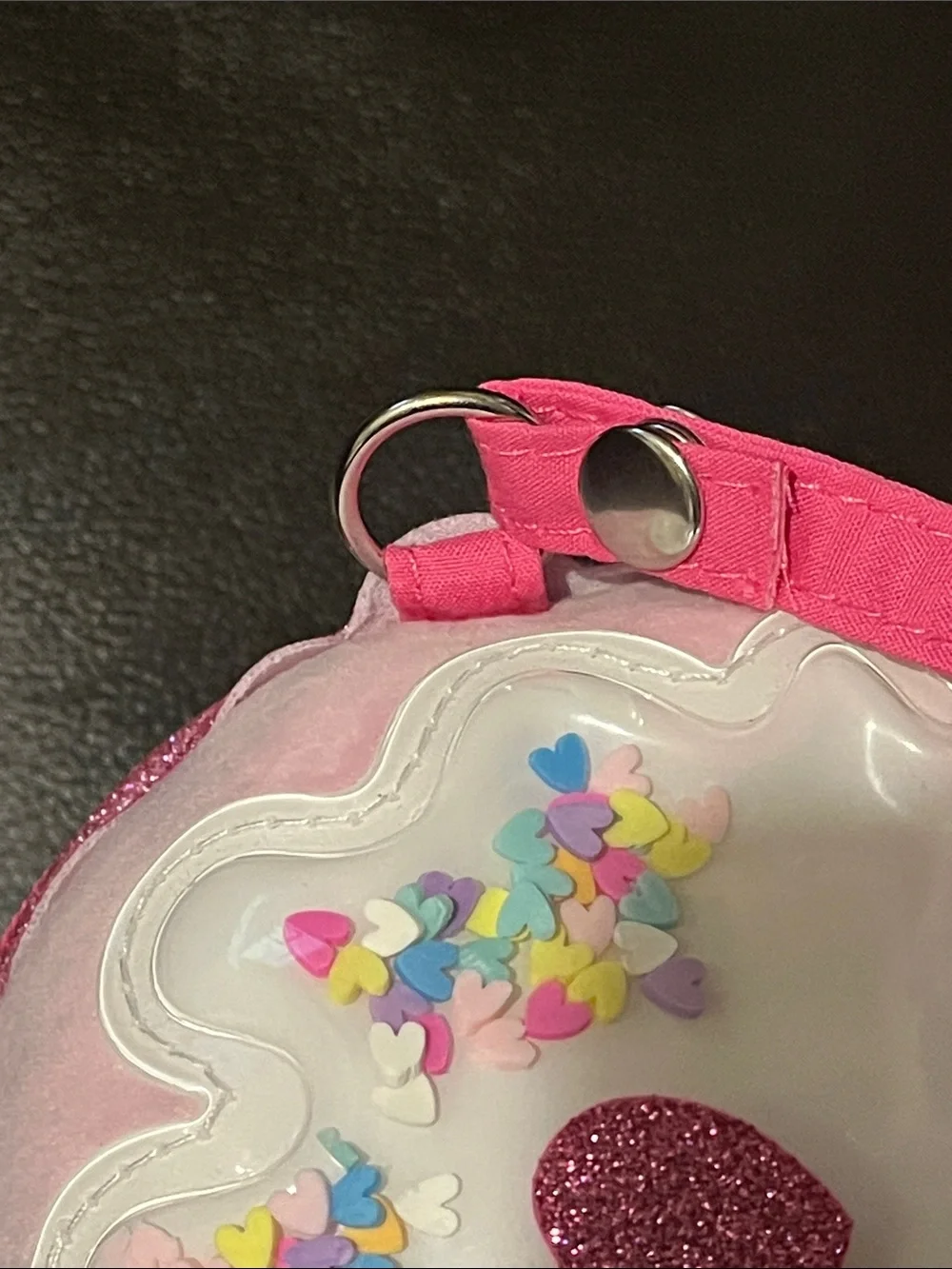 Claire’s Pink Cupcake Shaker Crossbody Purse Bag | NWT